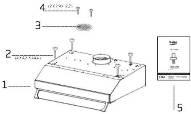 BEKO CFB 9433 XH - Installation accessories - 1
