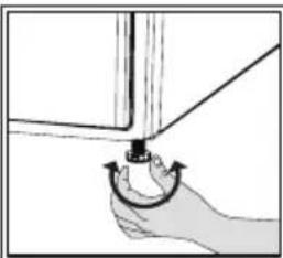BEKO DHS 7413 GA0 - Adjusting the feet - 1
