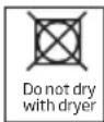 BEKO DHS 7413 GA0 - Laundry not suitable for drying in the dryer - 1