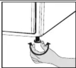BEKO DHS 7413 GA0 - Réglage des pieds - 1