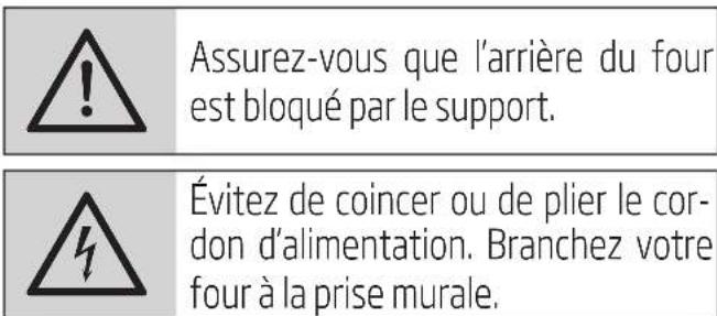BEKO BMGB 25333 WG - Fixation du four - 1