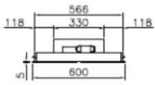 EICO Distante 90 W SM - CEILING PANLE 124 18Kg - 25