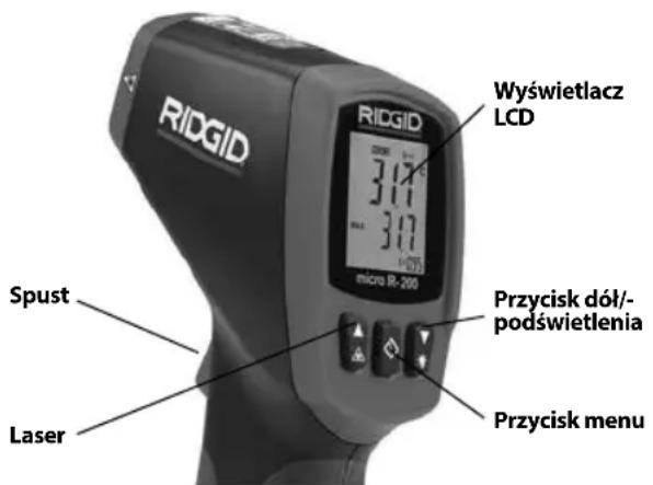 RIDGID Micro IR200 - Włączanie i wyłączanie (Dokonywanie pomiarów) - 1