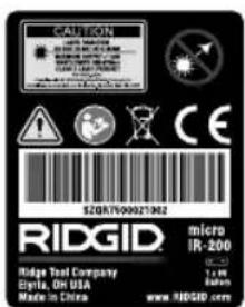 RIDGID Micro IR200 - Izjava FCC (Federal Comunication Commission) - 2