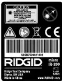 RIDGID Micro IR200 - Sécurité des lieux - 1