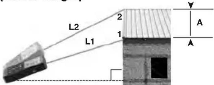 RIDGID Micro LM400 - Indirect Vertical Distance Using Two Points (Partial Height) - 1