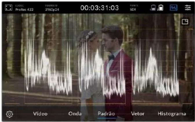 COOL ProRes: 422 TURRUE 2150p24 00:03:31:03 FONTE SDI Vídeo Onda Padrão Vetor Histograma
