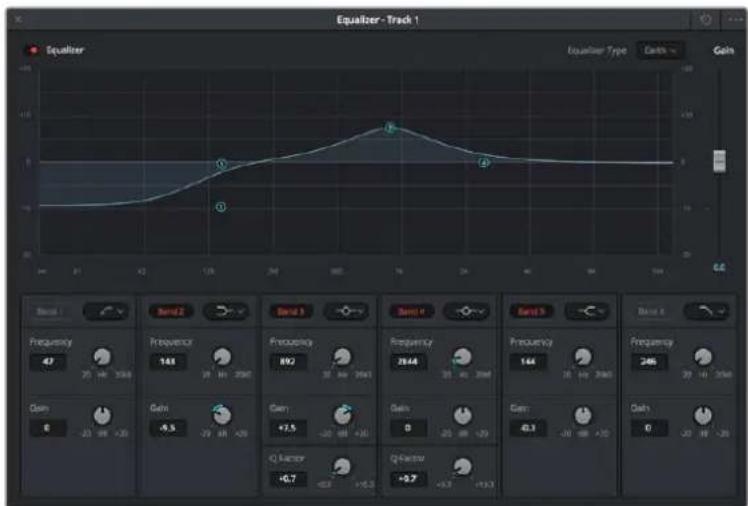 Blackmagic Design Video Assist 12G - So versehen Sie eine Spur mit einem EQ: - 2