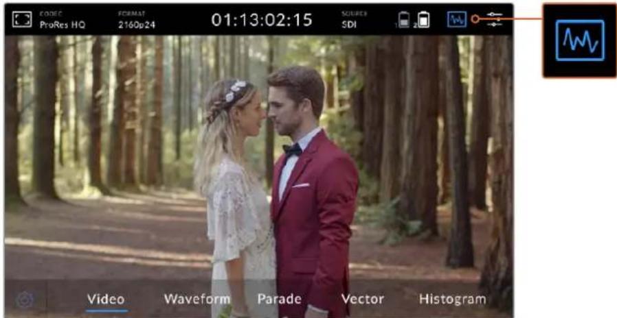 CODEC ProRes HQ FORMAT 2160p24 01:13:02:15 SOURCE SDI Video Waveform Parade Vector Histogram