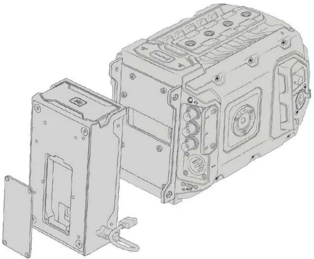 Blackmagic Design Ursa Studio Viewfinder G2 - Mounting and connecting URSA Mini Recorder - 1