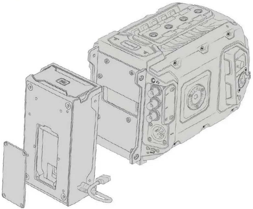 Blackmagic Design Ursa Studio Viewfinder G2 - URSA Mini Recorderのマウントおよび接続 - 1