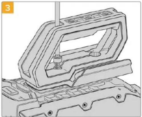 Blackmagic Design Ursa Studio Viewfinder G2 - To attach the top handle with URSA Viewfinder adapter plate - 3
