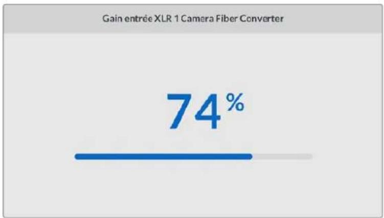 Gain entrée XLR 1 Camera Fiber Converter 74%