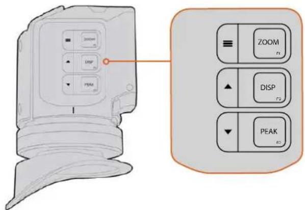 Blackmagic Design Ursa Studio Viewfinder G2 - ボタン機能 - 1