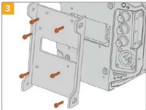 Blackmagic Design Ursa Studio Viewfinder G2 - To mount and connect Blackmagic Camera Fiber Converter: - 3
