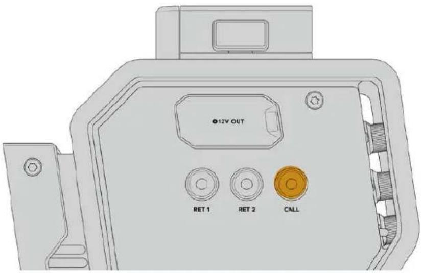●12V OUT RET 1 RET 2 CALL