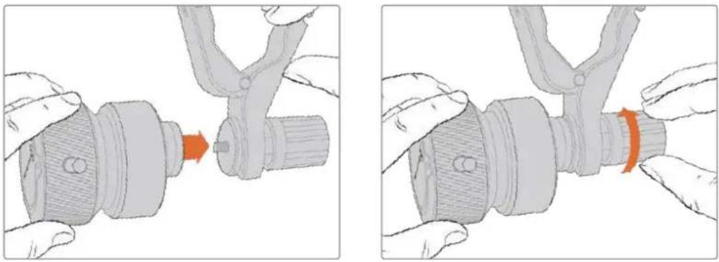 Blackmagic Design Ursa Studio Viewfinder G2 - Attaching to Tripod Handles - 1