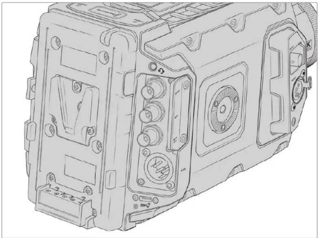 Blackmagic Design Ursa Studio Viewfinder G2 - バッテリーのマウント - 1