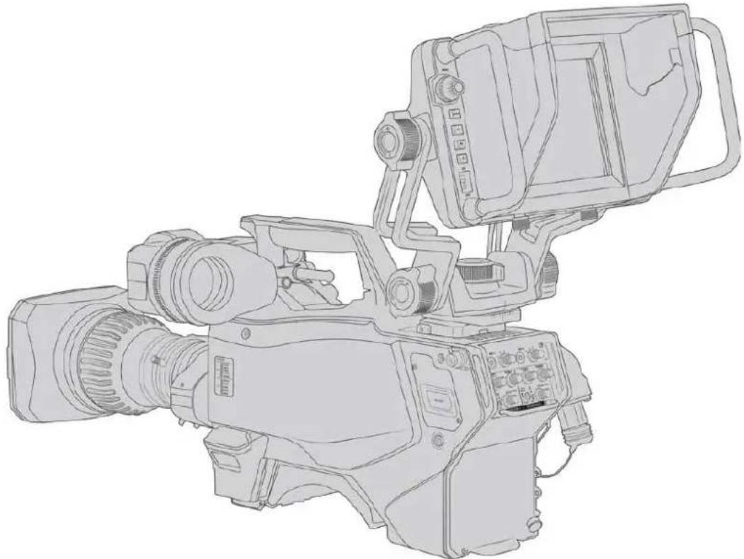 Blackmagic Design Ursa Studio Viewfinder G2 - Monter et connecter le viseur à la blackmagic URSA broadcast G2 - 2