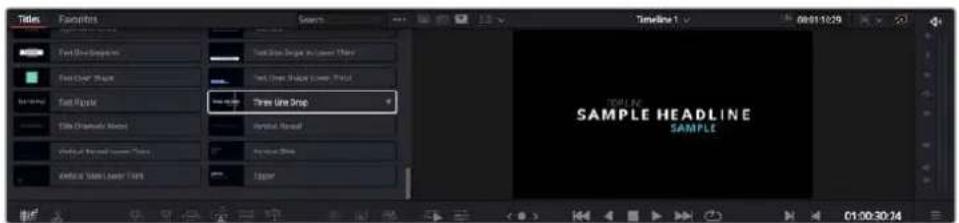 TITLE Favorites Search Timeline 1 08/01/29 Text Drop Shadow Text Drop Shape Text Drop Shape Layer: True Text Drop Three Line Drop TITLE CHromatic Sound Vertical Smooth Vertical Smooth Vertical Smooth Layer Color Layer SAMPLE HEADLINE SAMPLE 01:00:30:14