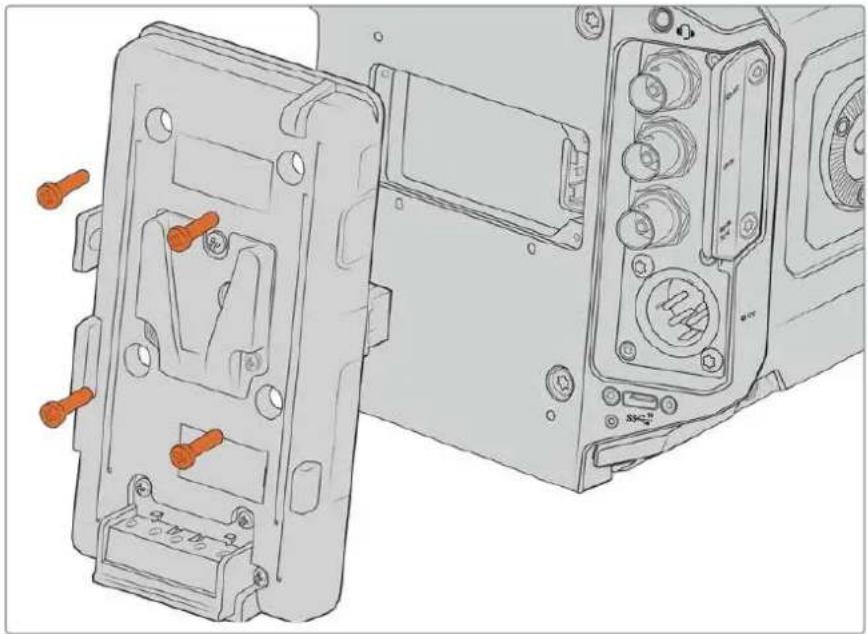 Blackmagic Design Ursa Studio Viewfinder G2 - Pour remplacer la fixation sur votre blackmagic URSA broadcast G2 : - 1