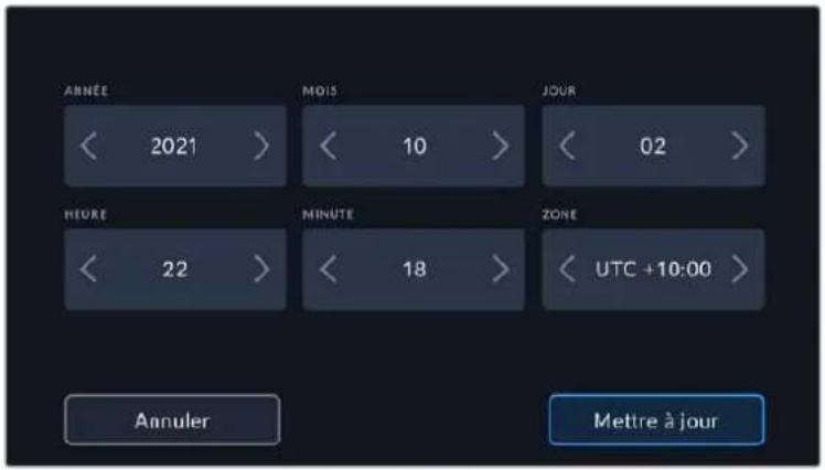 ANNÉE 2021 MOIS 10 JOUR 02 HEURE 22 MINUTE 18 ZONE UTC +10:00 Annuler Mettre à jour