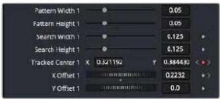 Pattern Width 1 0.05 Pattern Height 1 0.05 Search Width 1 0.125 Search Height 1 0.125 Tracked Center 1 X 0.321192 Y 0.384480 < > X Offset 1 0.2232 Y Offset 1 0.0