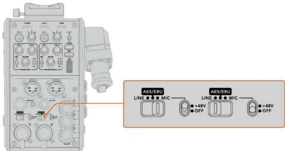 Blackmagic Design Ursa Studio Viewfinder G2 - Audioeingänge - 2