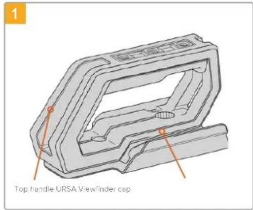 Top handle URSA Viewfinder cap
