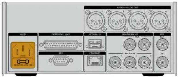 AUDIO ANALOG OUT AC 3 S 3 S 3 S 3 AUX INTERFLOW / AUTO OPTICAL VCC OUTPUT REF OUT R2 ETHIPENT RETURN IN IN