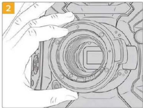 Blackmagic Design Ursa Studio Viewfinder G2 - Attaching the EF Mount - 2