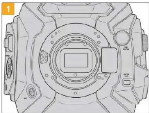 Blackmagic Design Ursa Studio Viewfinder G2 - Attaching the B4 Lens Mount - 1