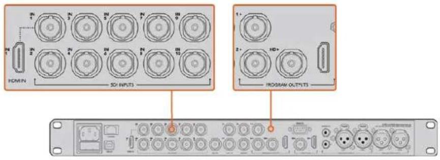 IN 1 IN 2 IN 3 IN 4 IN 5 IN 6 IN 7 IN 8 IN 9 IN 10 HOMEN SOH INPUTS 1+ 2+ HD+ PROGRAM OUTPUTS