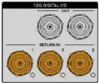 12G DIGITAL I/O OUT RETURN IN 1 2 3
