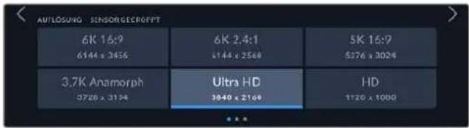 AUTLOSUNG - SENSOR GECROFFT 6K 16:9 6144 x 3456 6K 2.4:1 6144 x 2568 5K 16:9 5376 x 3024 3.7K Anamorph 3728 x 3134 Ultra HD 3040 x 2169 HD 1120 x 1000