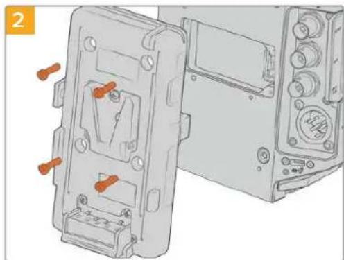 Blackmagic Design Ursa Studio Viewfinder G2 - Pour fixer et connecter le blackmagic camera fiber converter : - 2