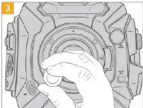 Blackmagic Design Ursa Studio Viewfinder G2 - Attaching the EF Mount - 3