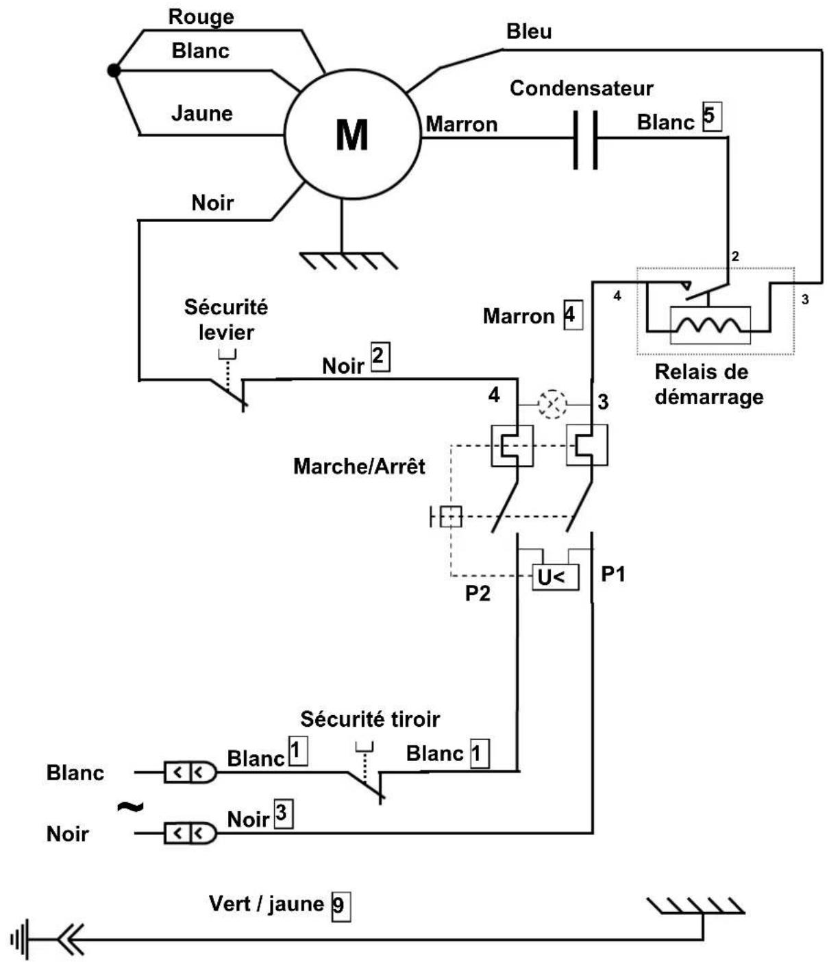 Santos Model No.2 - Elektrischer Schaltplan 220-240V 60Hz - 1