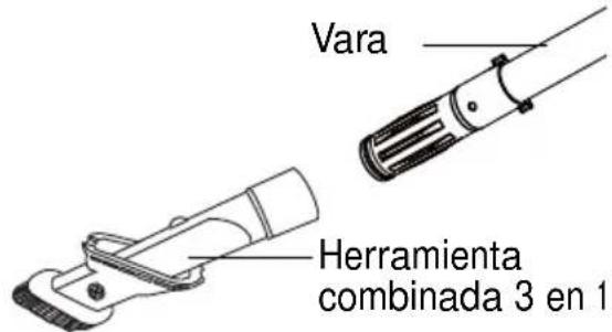 Vara Herramienta combinada 3 en 1