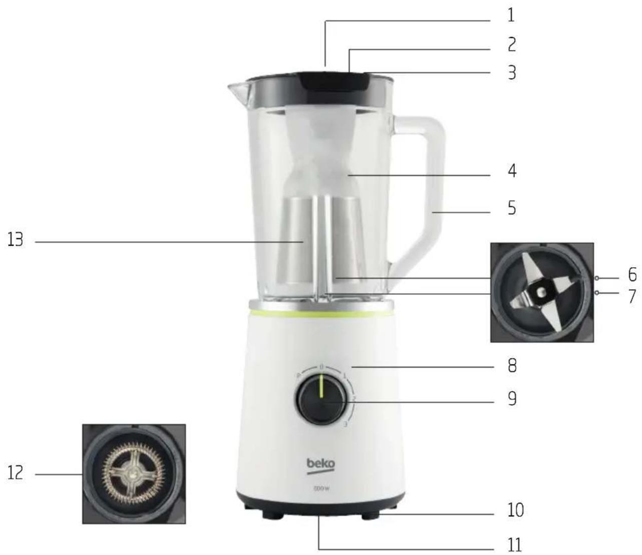 BEKO TBN7606W - Blender - 1