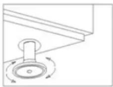 Scancool GD400BDD - Positionering och nivellering - 1