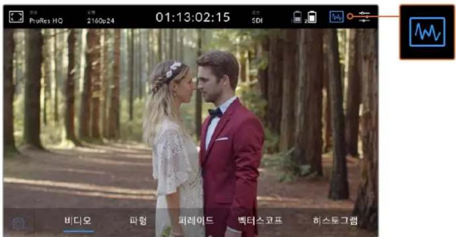 ProRes HQ 2160p24 01:13:02:15 SDI 비디오 파형 퍼레이드 벡터스코프 히스토그램