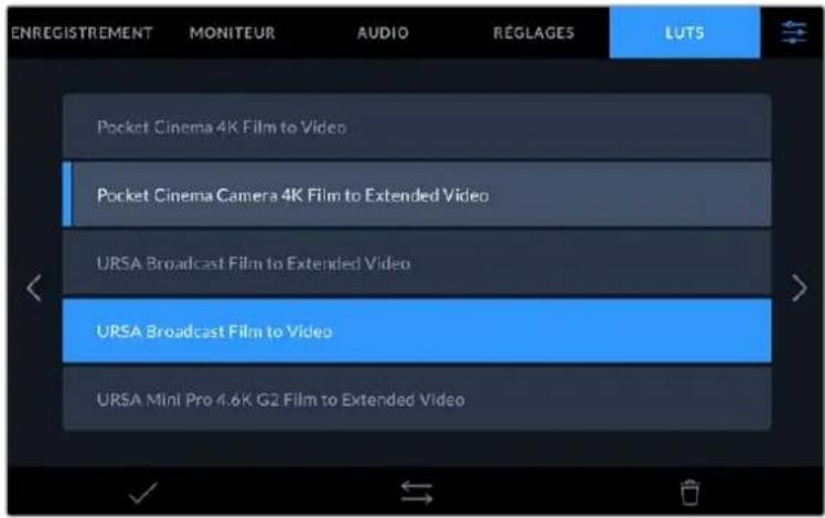 Blackmagic Design Video Assist 12G HDR - Pour sélectionner la LUT : - 1