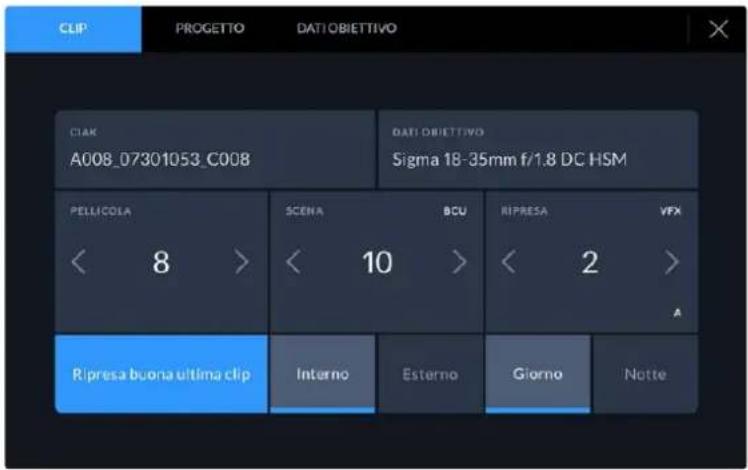 CLIP PROGETTO DATI OBIETTIVO CIAR A008_07301053_C008 DATI OBIETTIVO Sigma 18-35mm f/1.8 DC HSM PELLICOLA SCENA BCU RIPRESA VFX < 8 > < 10 > < 2 > A Ripresa buona ultima clip Interno Esterno Giorno Notte