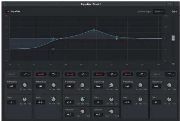 Blackmagic Design Video Assist 12G HDR - Para añadir un ecualizador a una pista: - 2