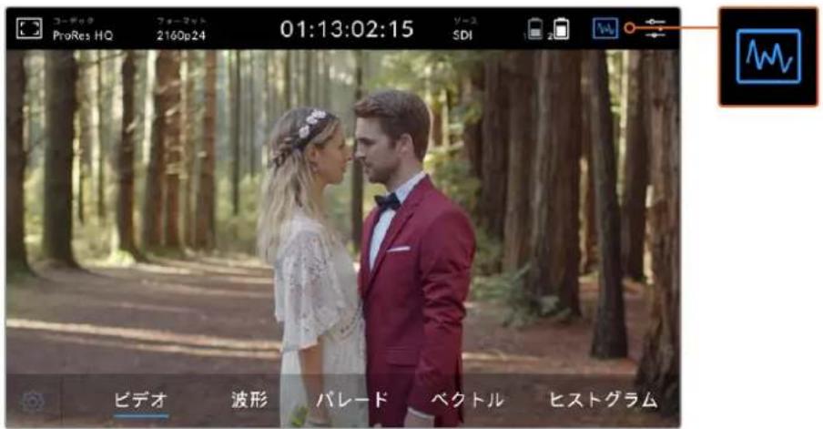 コーディック ProRes HQ 2160p24 01:13:02:15 ソース SDI ビデオ 波形 バレード ベクトル ヒストグラム