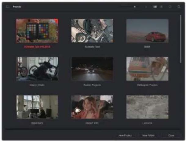 Blackmagic Design Video Assist 12G HDR - Gestionnaire de projet - 1