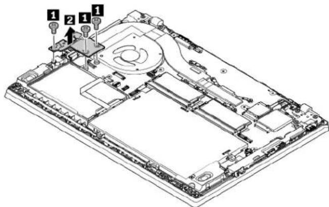 LENOVO ThinkPad L480 - Remplacement de la carte USB/audio (pour les ordinateurs ThinkPad L480) - 1