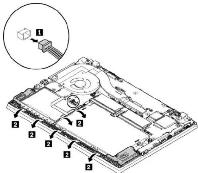 LENOVO ThinkPad L480 - Remplacement de l'assemblage de haut-parleurs (pour les ordinateurs ThinkPad L480) - 1