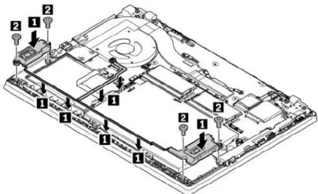 LENOVO ThinkPad L480 - Remplacement de l'assemblage de haut-parleurs (pour les ordinateurs ThinkPad L480) - 3